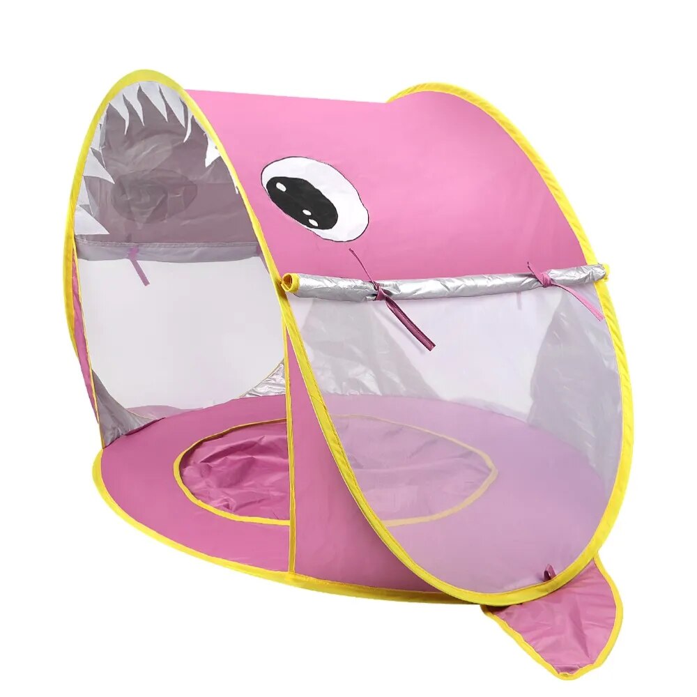 Pop Up Baby Beach Tent with Shade Pool - Portable Sun Shelter for UV Protection and Fun Water Play for Kids