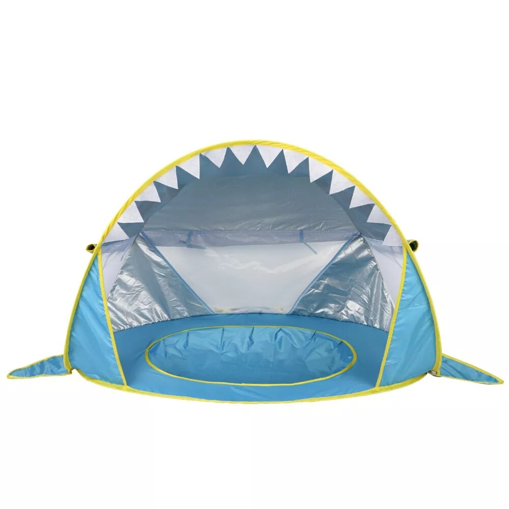 Pop Up Baby Beach Tent with Shade Pool - Portable Sun Shelter for UV Protection and Fun Water Play for Kids