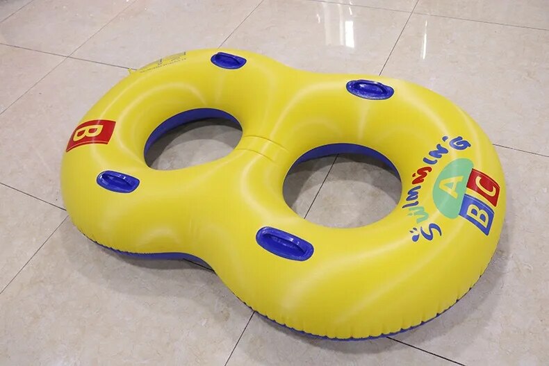 Pool Floats For Kids Inflatable 8-Word Swim Ring Tube - Fun Swimming Toy for Children and Adults - Float Swimming Circle for Pool, Sand, and Water Park Fun