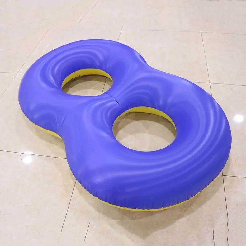 Pool Floats For Kids Inflatable 8-Word Swim Ring Tube - Fun Swimming Toy for Children and Adults - Float Swimming Circle for Pool, Sand, and Water Park Fun