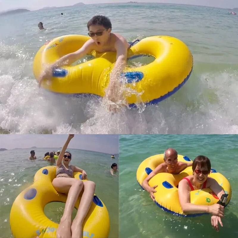 Pool Floats For Kids Inflatable 8-Word Swim Ring Tube - Fun Swimming Toy for Children and Adults - Float Swimming Circle for Pool, Sand, and Water Park Fun