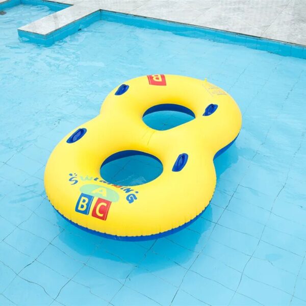 Pool Floats For Kids Inflatable 8-Word Swim Ring Tube - Fun Swimming Toy for Children and Adults - Float Swimming Circle for Pool, Sand, and Water Park Fun - Image 6
